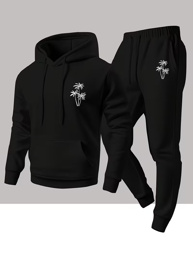 Outdoor Sport Outfit - メンズ ミニマリスト クール パーソナライズド プリント トラックスーツ、フーディー＆スウェットパンツ