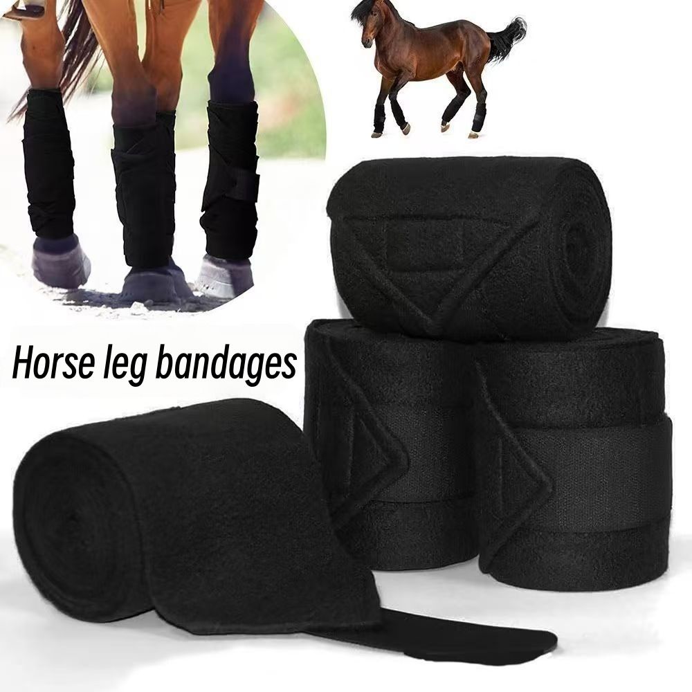 Grooming Kit Horse - 2/4 個セット通気性のある馬の脚包帯吸湿発散性軽量居心地の良い脚プロテクターポーラーフリース安全な乗馬用品