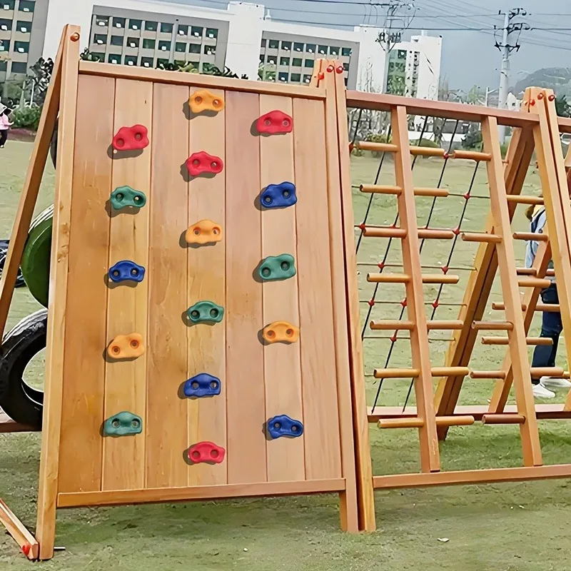 Outdoor Sport Jas - プラスチック製クライミングホールドセット、屋内屋外壁、木登り用ロックグリップ、子供と大人のトレーニングフィットネス用フットハンドホールド