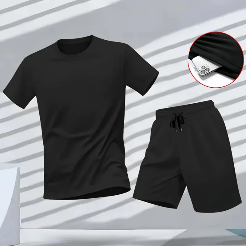 Outdoor Sport Outfit - メンズセット 2026新作 トラックジャケット Tシャツ＆ショートパンツ 2点セット 春夏