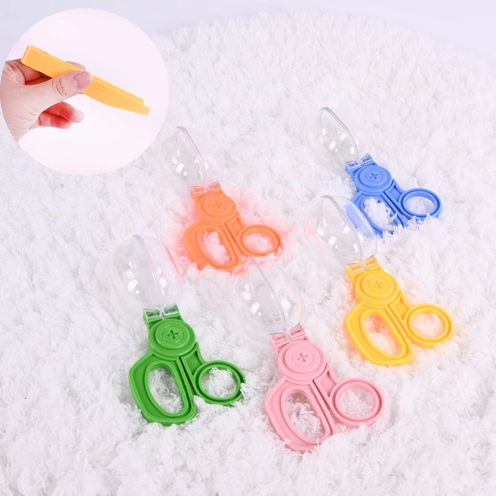 Outdoor Sports Adventure - アドベンチャー昆虫カプセルクリップおもちゃアクセサリー、試験管クリップスプーン、子供用アウトドアスポーツトレーニングおもちゃ