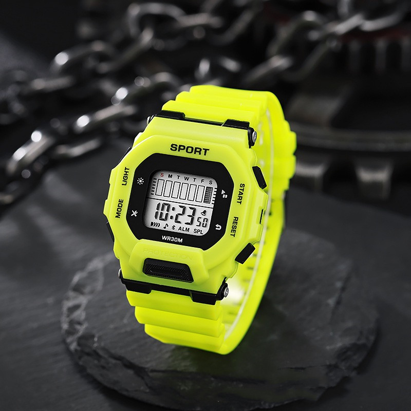 Outdoor Sports Adventure - メンズデジタルスポーツウォッチ,防水,LED,多機能電子機器,アウトドアアドベンチャー,トレンド,学生へのギフト