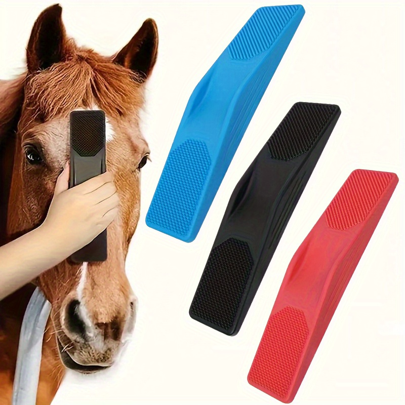 Grooming Kit Horse - 6-in-1 馬用美容ブラシ、滑り止めグリップと通気性のあるデザイン、入浴、マッサージ、脱毛に適した馬用クリーニングツール