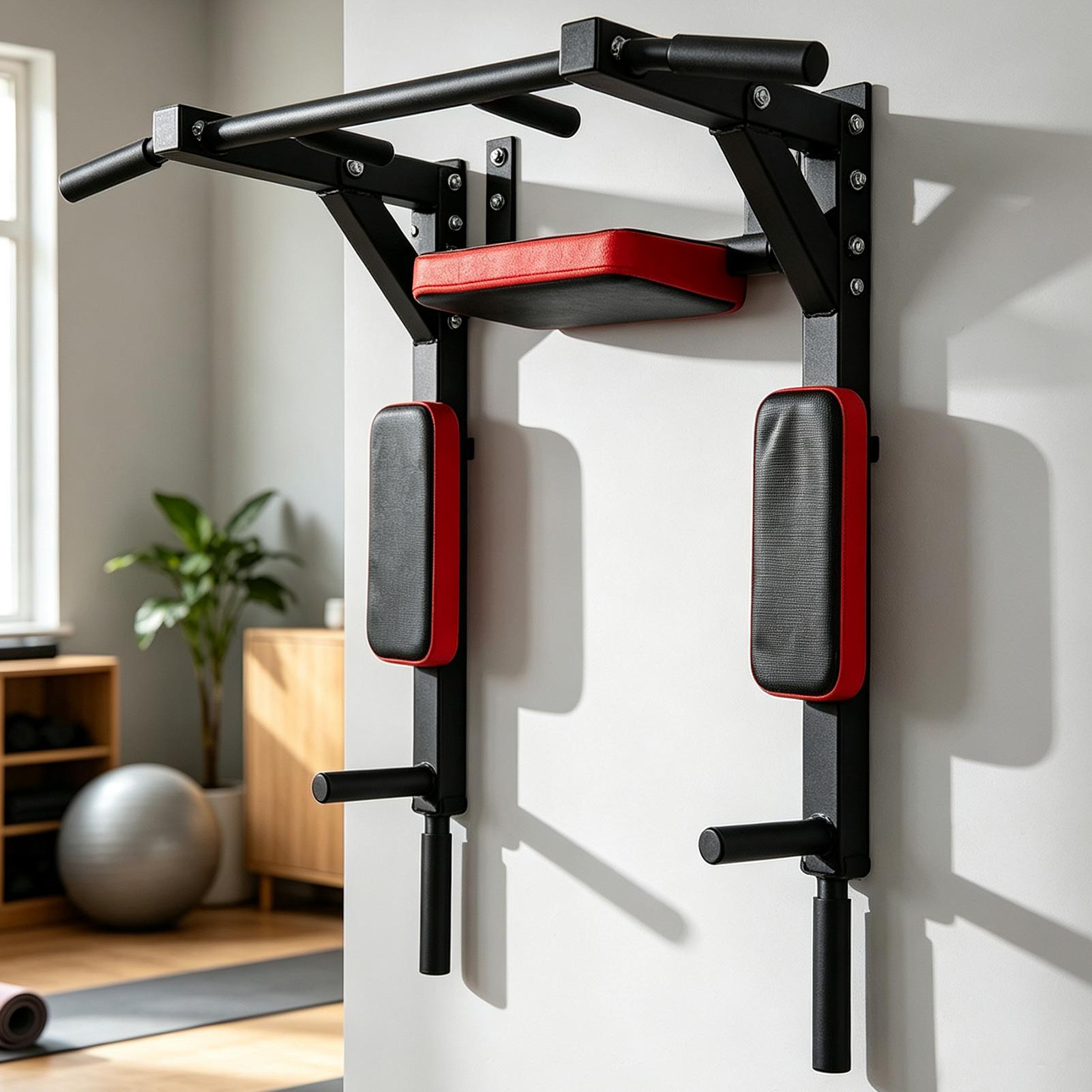 Outdoor Sport Bar - 壁掛け式懸垂バー フィットネス水平バー 多機能ディップススタンド アイレット付き 耐荷重200kg ジムアクセサリー用