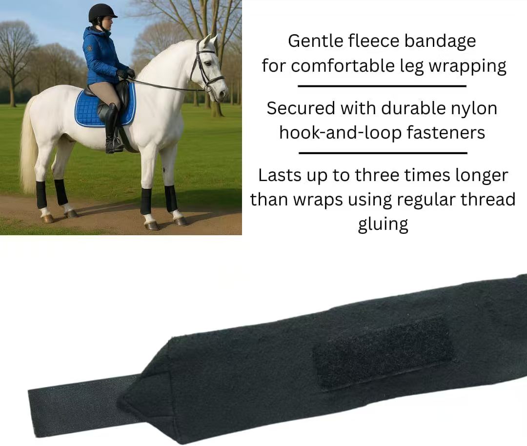 新しい馬用ラップ 2.5m ソフトフリース ポロラップ 乗馬 - Polo Wraps Fleece のレビューと価格