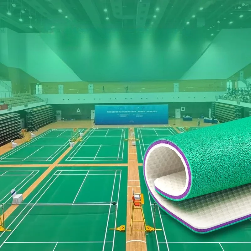 バドミントンフロアプラスチック屋内外兼用特殊PVCプラスチッ - Outdoor Sports Hall のレビューと価格