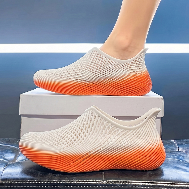 夏用3Dプリントクロッグ 軽量 滑り止め 通気性のある中空デ - Outdoor Sport Outfit のレビューと価格