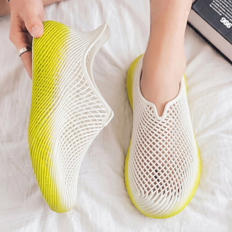 夏用3Dプリントクロッグ 軽量 滑り止め 通気性のある中空デ - Outdoor Sport Outfit のレビューと価格