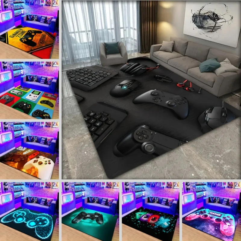 3D ゲームコンソールコントローラカーペットリビングルーム子 - Outdoor Sports Hall のレビューと価格