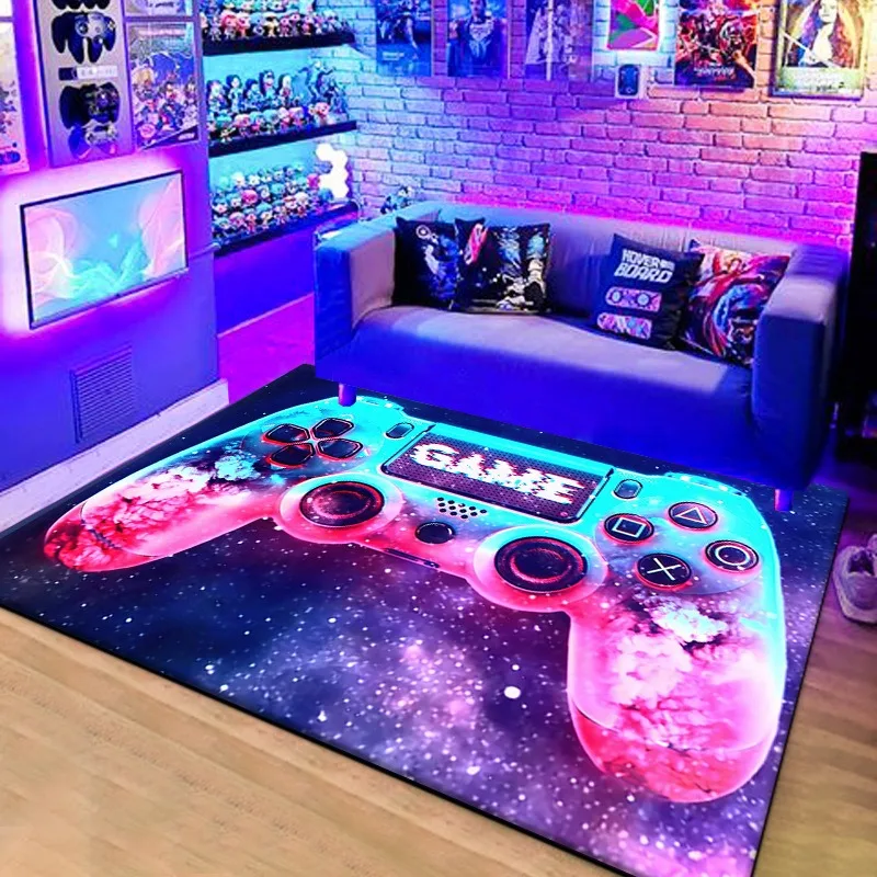 3D ゲームコンソールコントローラカーペットリビングルーム子 - Outdoor Sports Hall のレビューと価格