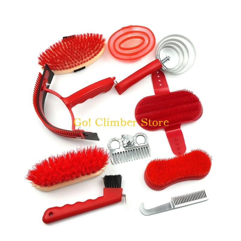 Q84C 馬用クリーニングツールセット、人間工学に基づいたハ - Grooming Kit Horse のレビューと価格