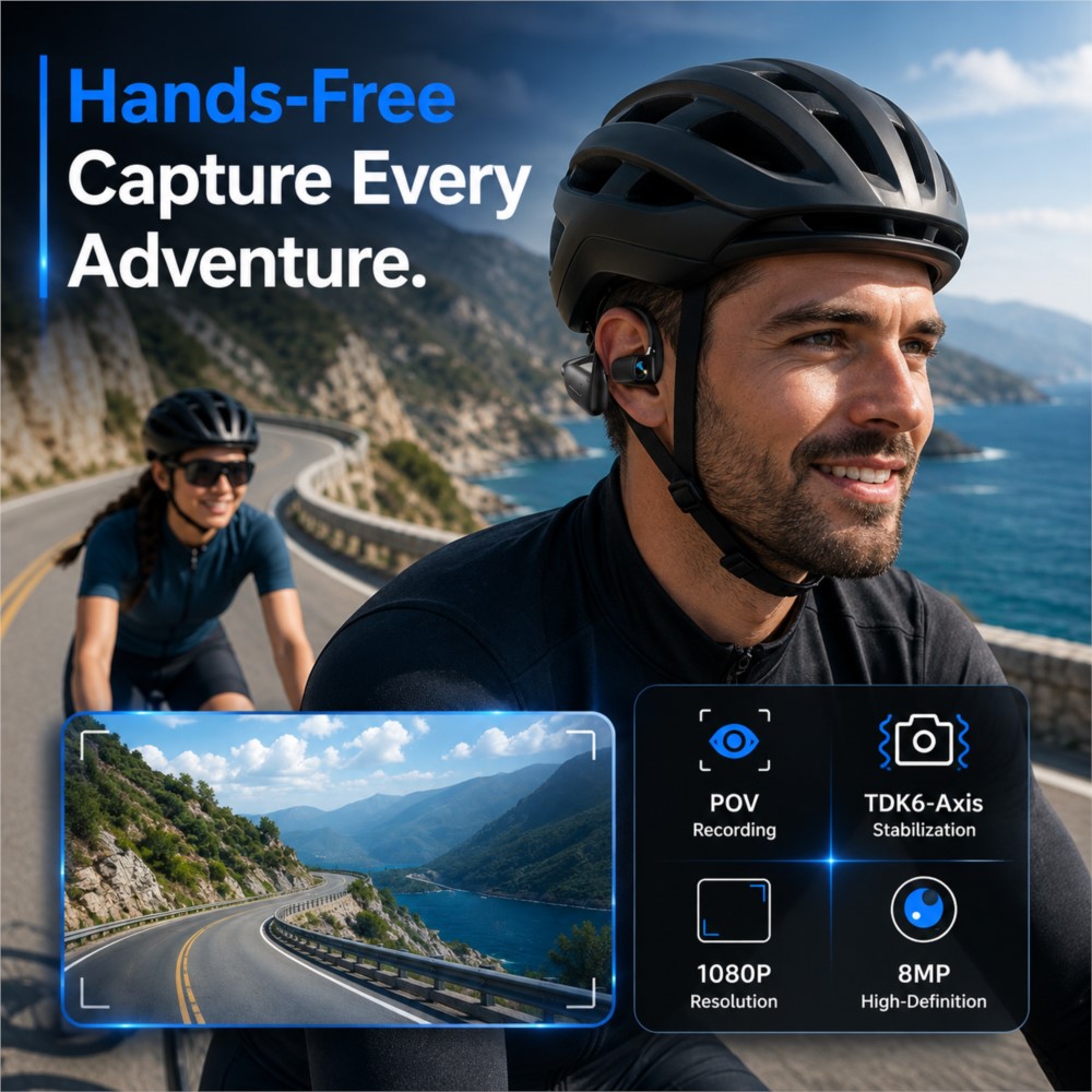AIスマートイヤホン 800Wスマートカメラ 画像認識 ダイ - Outdoor Sport Bar のレビューと価格
