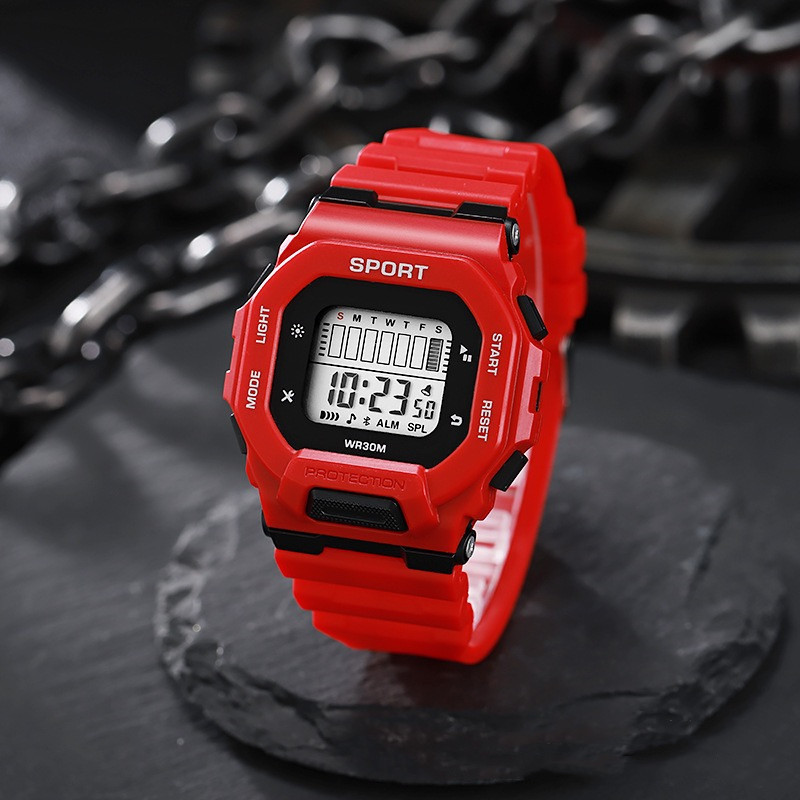 メンズデジタルスポーツウォッチ,防水,LED,多機能電子機器 - Outdoor Sports Adventure のレビューと価格