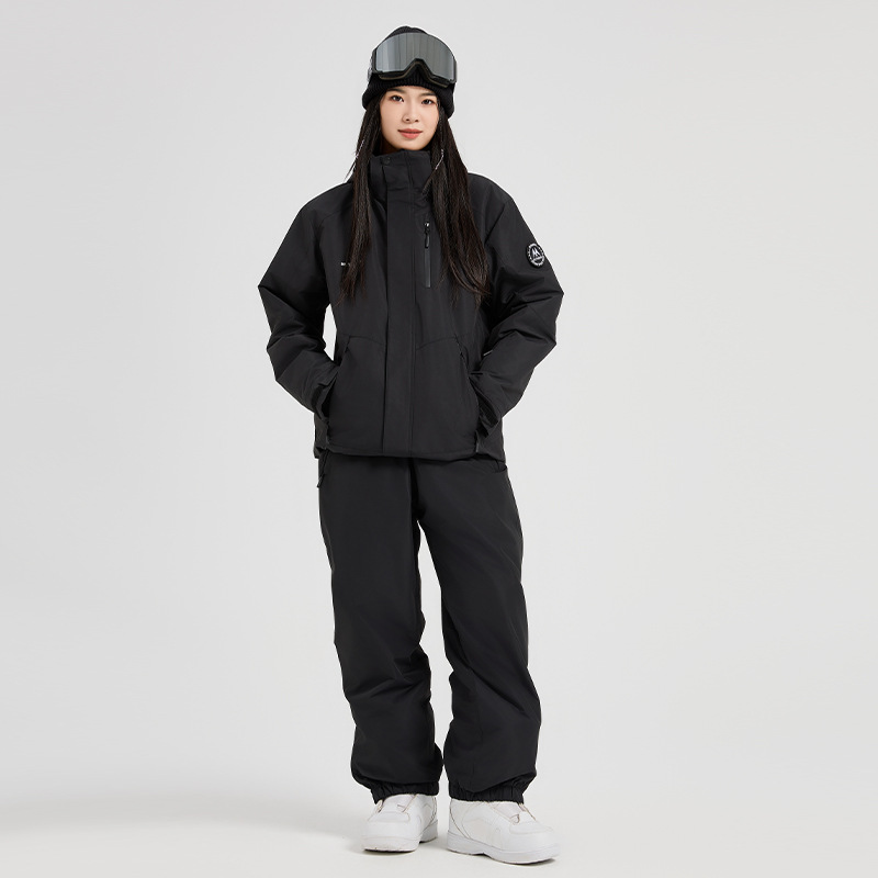アウトドアスポーツマウンテンマンスキーセット冬用暖かいフード - Outdoor Sport Outfit のレビューと価格