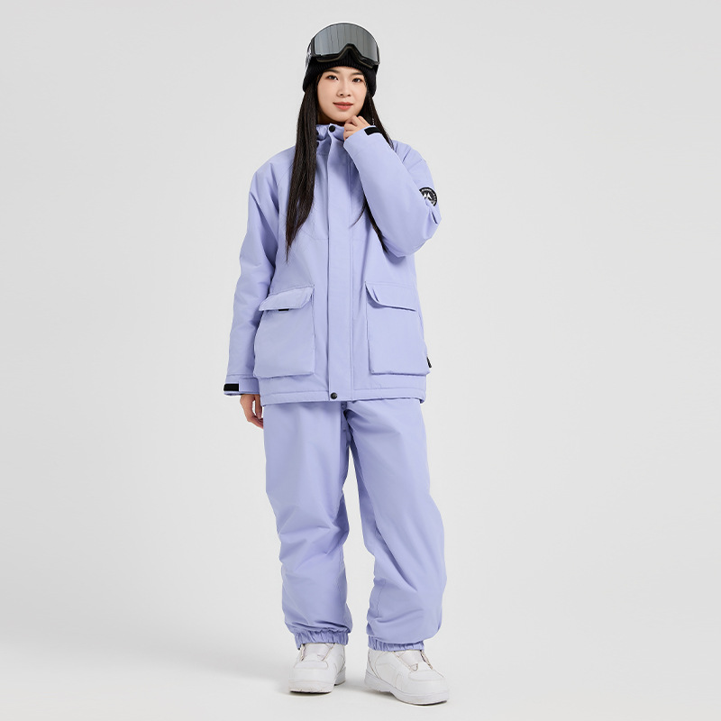 アウトドアスポーツマウンテンマンスキーセット冬用暖かいフード - Outdoor Sport Outfit のレビューと価格