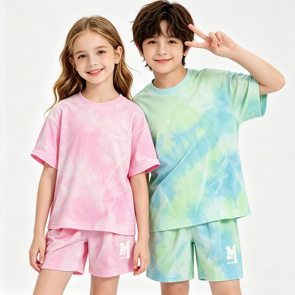 5-14 歳の子供スポーツセット綿男の子夏セット女の子ルーズ - Outdoor Sport Outfit のレビューと価格
