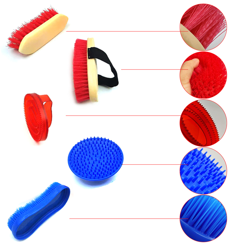 乗馬用馬の手入れブラシセット、万能ペット用洗浄マッサージツー - Grooming Kit Horse のレビューと価格