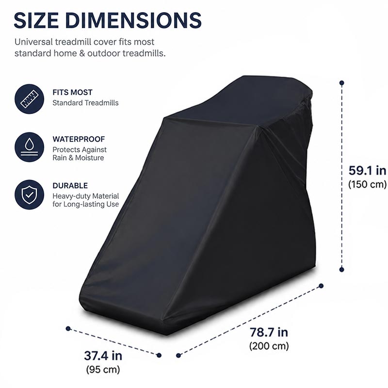 210D オックスフォード布トレッドミルカバーブラックグレー - Outdoor Sport Jas のレビューと価格