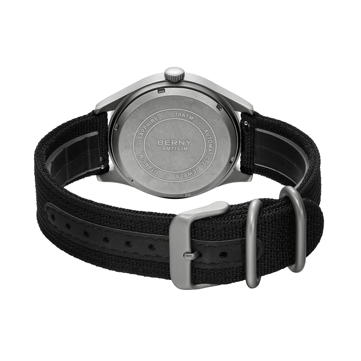BERNY チタン自動巻きメンズフィールドウォッチ日付サファ - Outdoor Sport Field のレビューと価格
