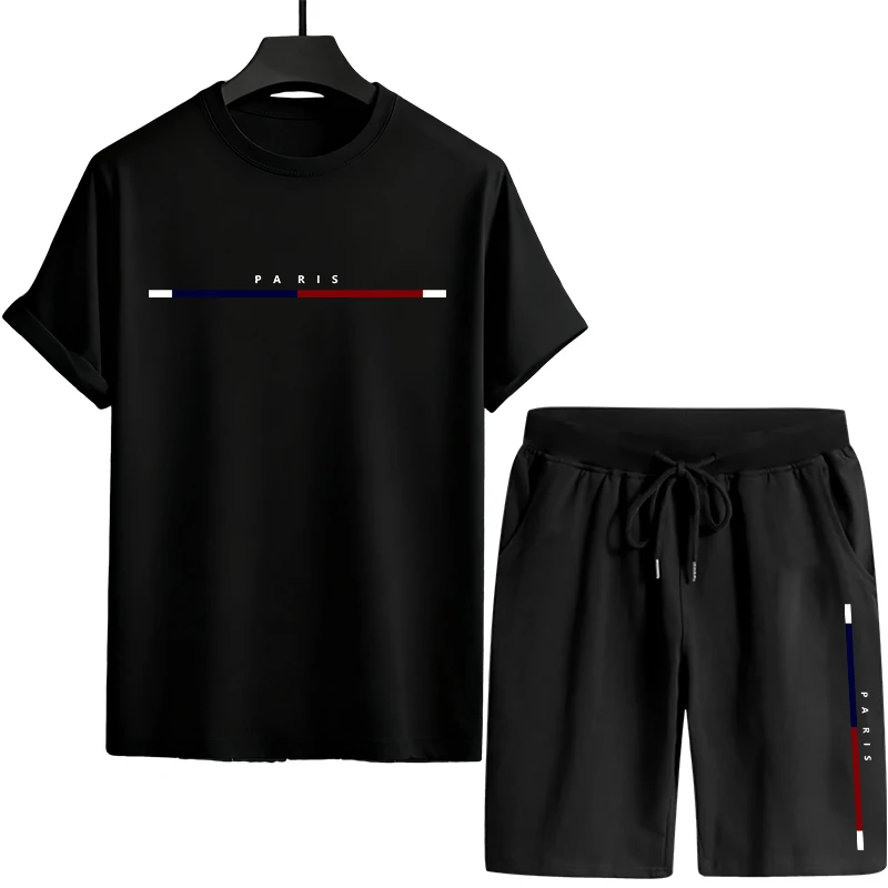 メンズトラックスーツ シングルピース 多用途 半袖Tシャツと - Outdoor Sport Is のレビューと価格