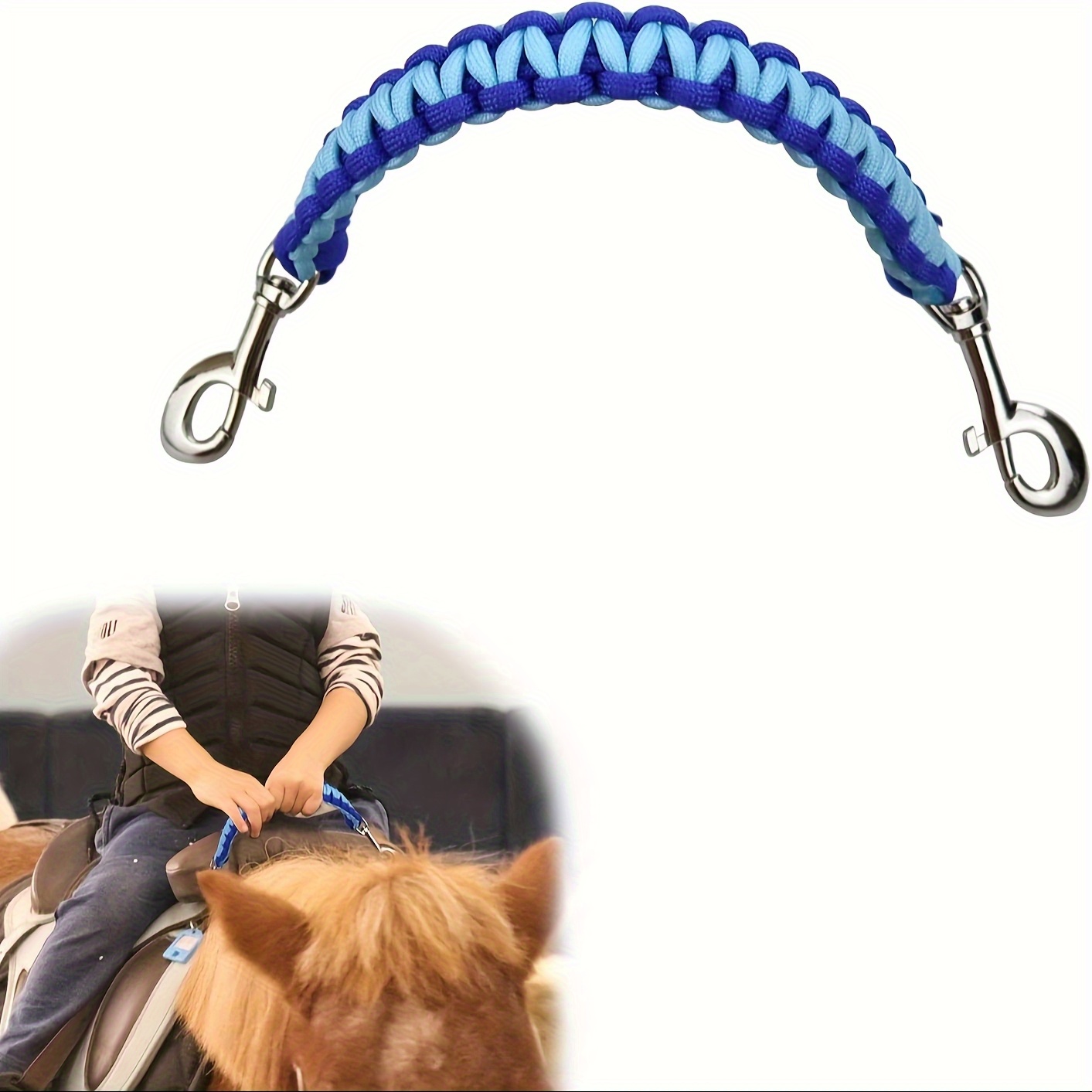 1パック入り ブルーナイロン製サドルバランスストラップ 安全 - Grooming Kit Horse のレビューと価格